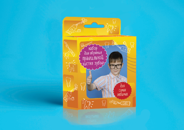 Набор для обучения детей правильной чистке зубов 1шт